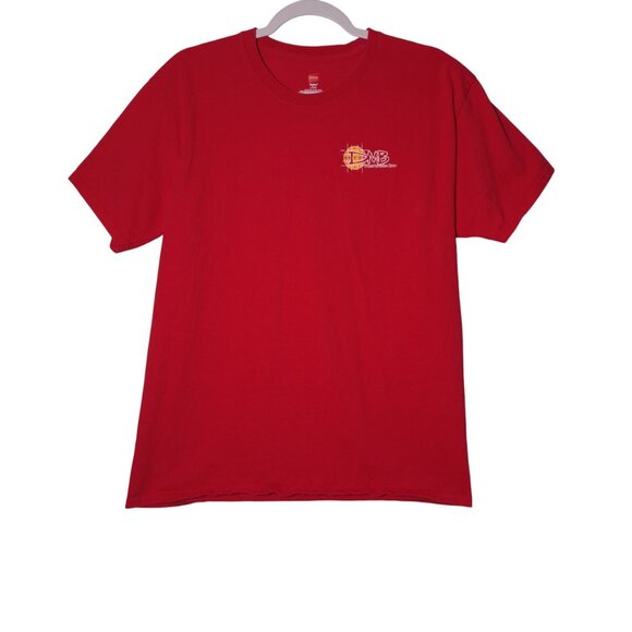 Dave Matthews Band: Cross Hatch Circle USED Shirt (L, Red, DMB, Rock, Jam) - Picture 2 of 10